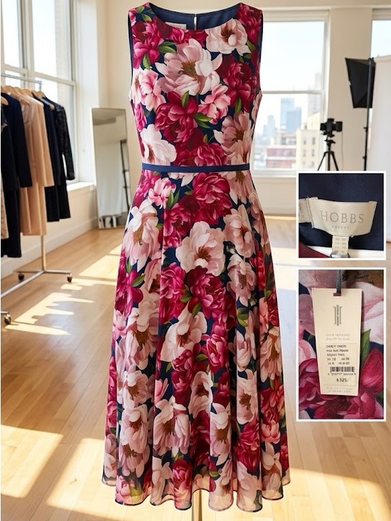 Hobbs London Dresses & Skirts - Hobbs London Carly Dress in Peony Pink Floral | Size US 8 / UK 12 – NWT